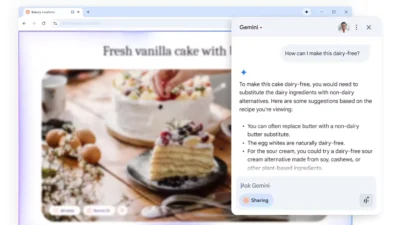 Google gemini chrome demo