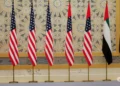 us and uae flags