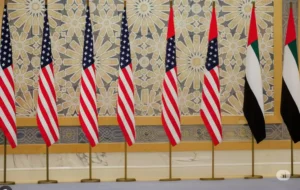 us and uae flags