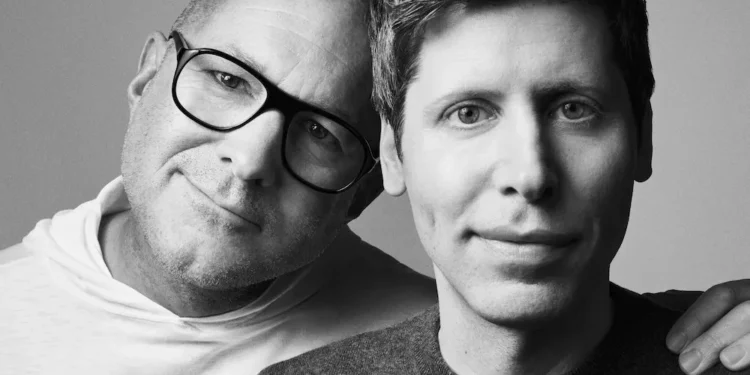 picture of sam altman and jony ive