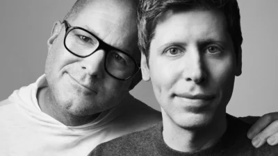 picture of sam altman and jony ive