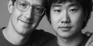 potrait of maek zuckberg and Wang