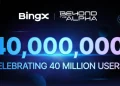 BingX Reports 40 Million Global Users as Crypto Platform Expands in 2025
