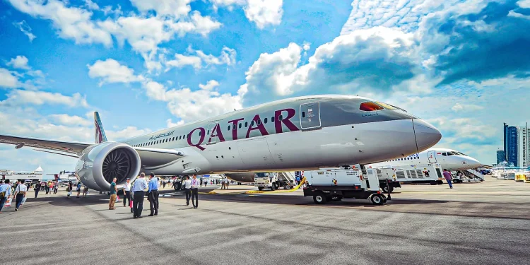 Qatar Airways Boeing 787-8 aircraft