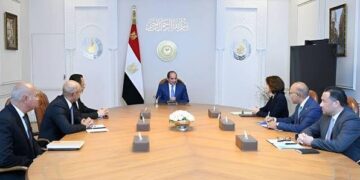 Orange Group CEO Christel Heydemann meeting Egyptian President Abdel Fattah El-Sisi in Cairo